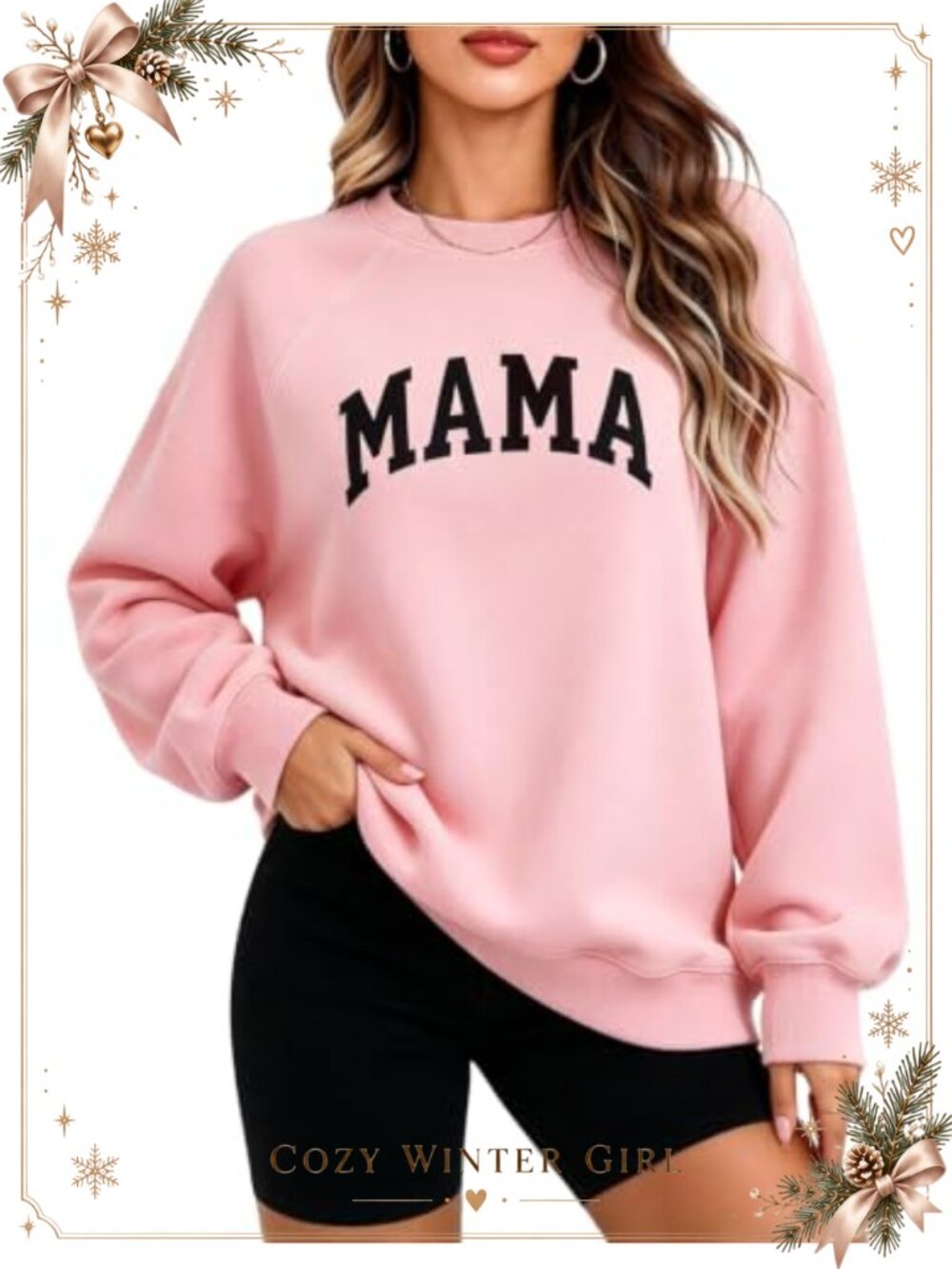 LACOZY Women Crewneck Long Sleeve Oversized Sweatshirt Pullover